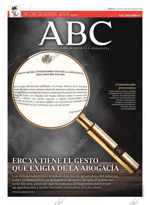 ABC SEVILLA 30-12-2019 página 1