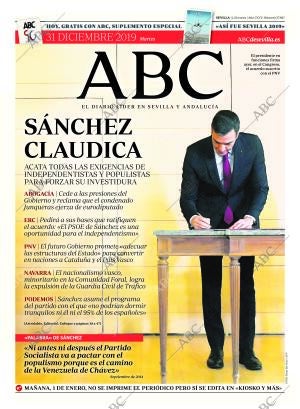 ABC SEVILLA 31-12-2019 página 1