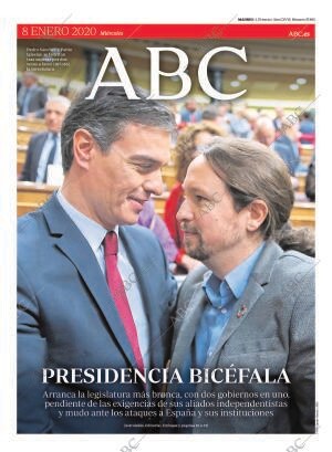 ABC MADRID 08-01-2020 página 1