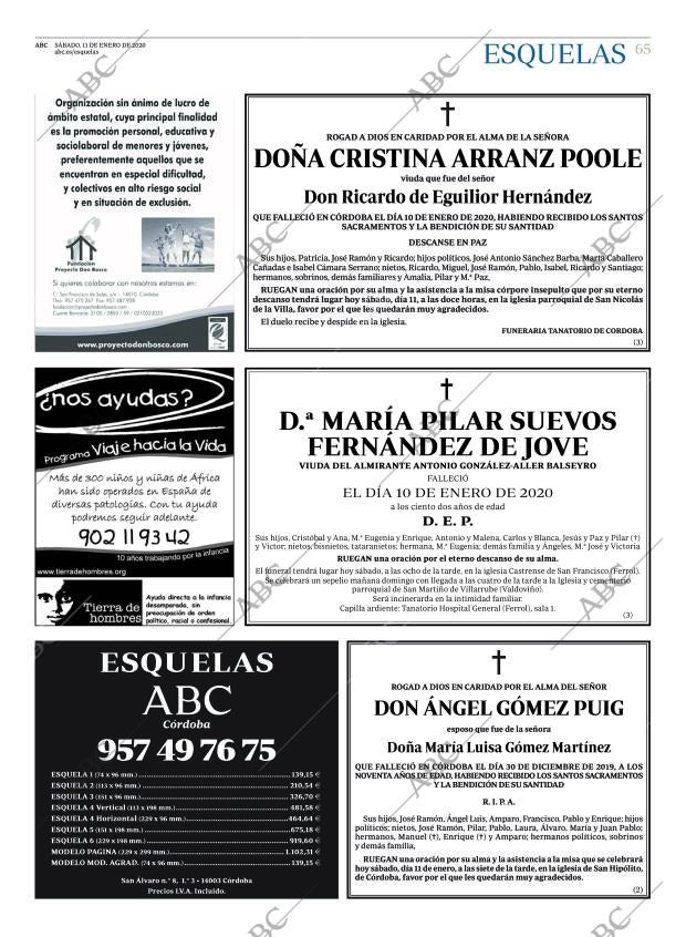 ABC CORDOBA 11-01-2020 página 65