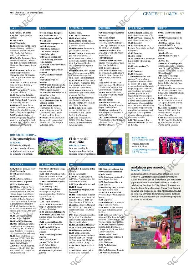 ABC CORDOBA 12-01-2020 página 87