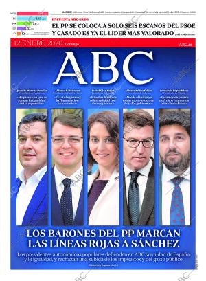ABC MADRID 12-01-2020 página 1