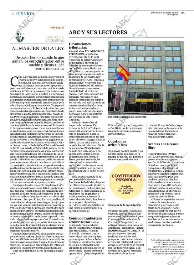 ABC MADRID 12-01-2020 página 16
