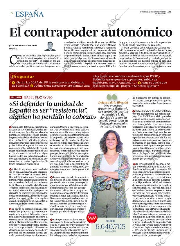 ABC MADRID 12-01-2020 página 18