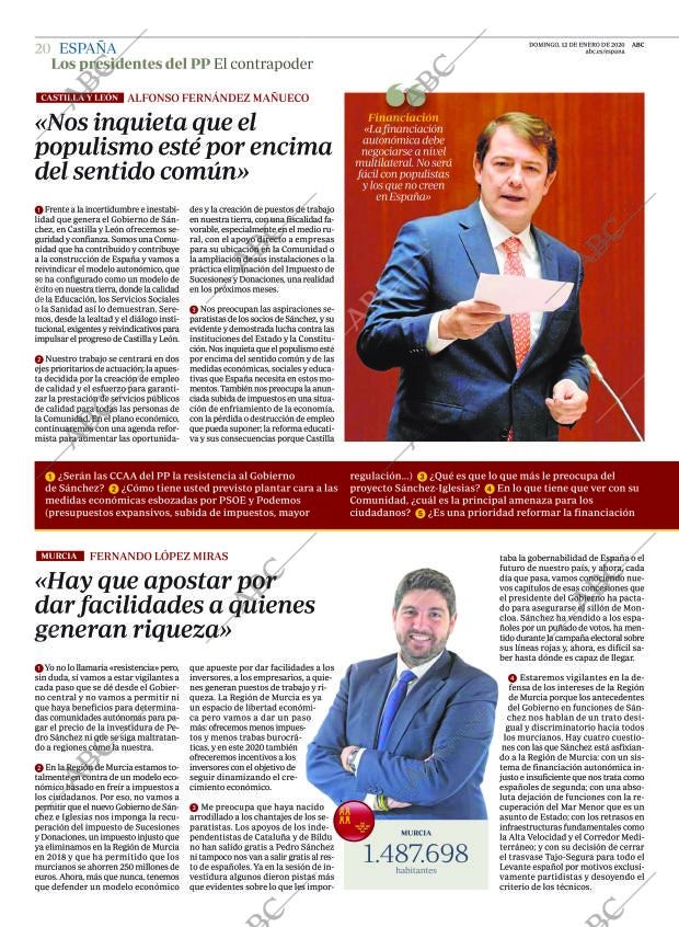ABC MADRID 12-01-2020 página 20