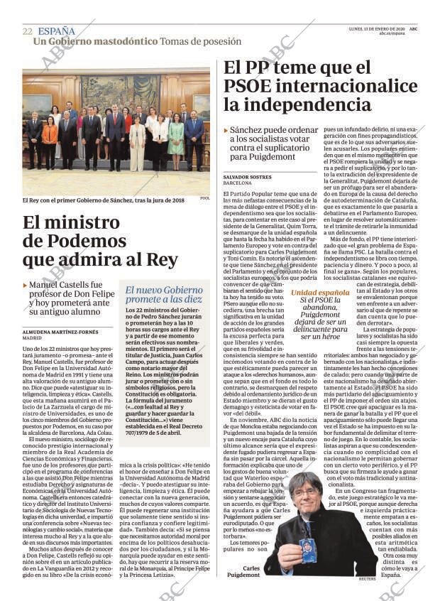 ABC MADRID 13-01-2020 página 22