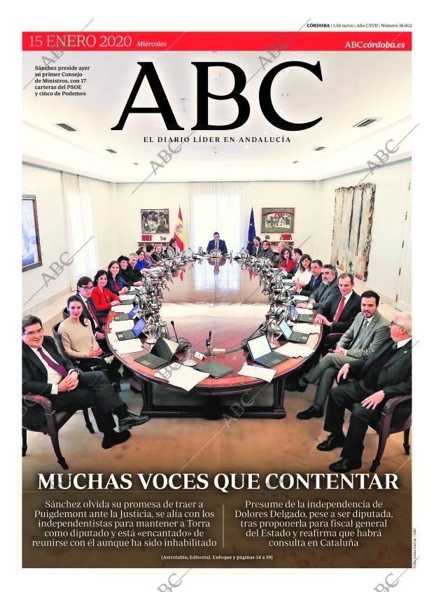 ABC CORDOBA 15-01-2020 página 1