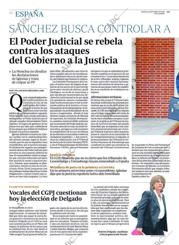 ABC MADRID 16-01-2020 página 16