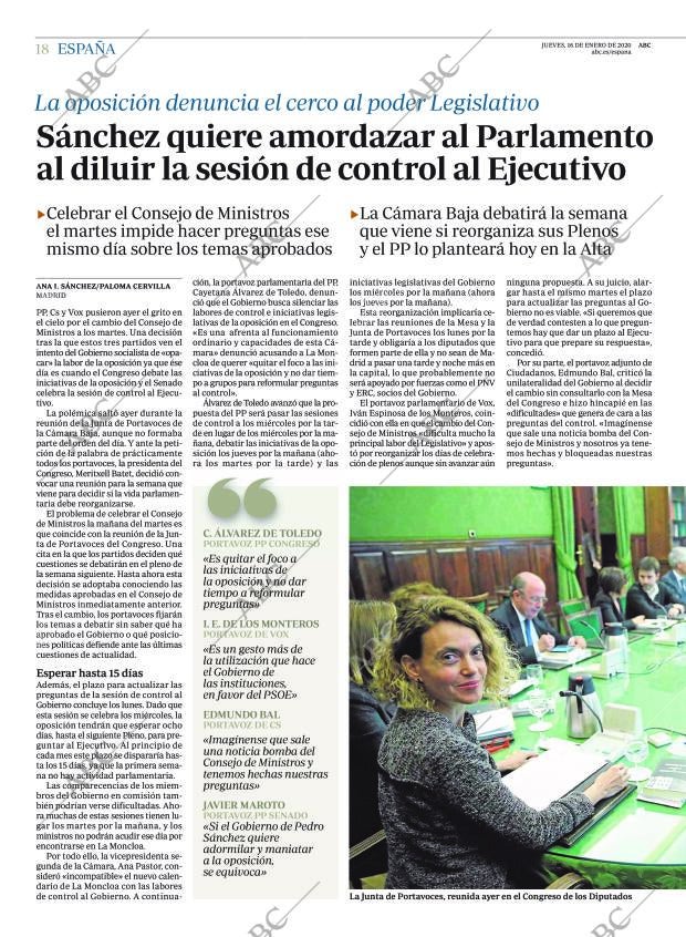 ABC MADRID 16-01-2020 página 18