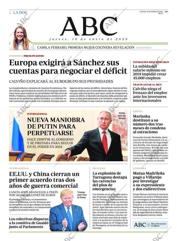ABC MADRID 16-01-2020 página 2