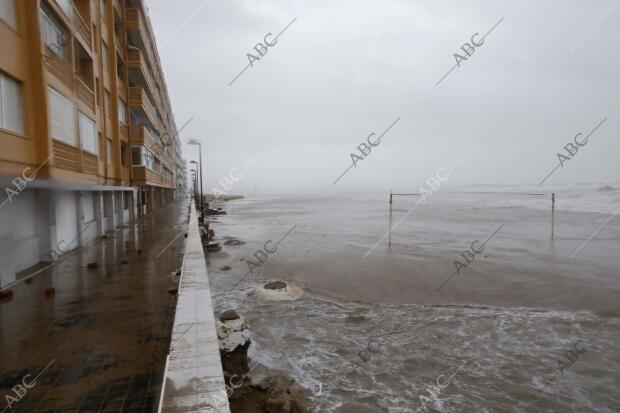 Temporal de viento y lluvia por la borrasca Gloria