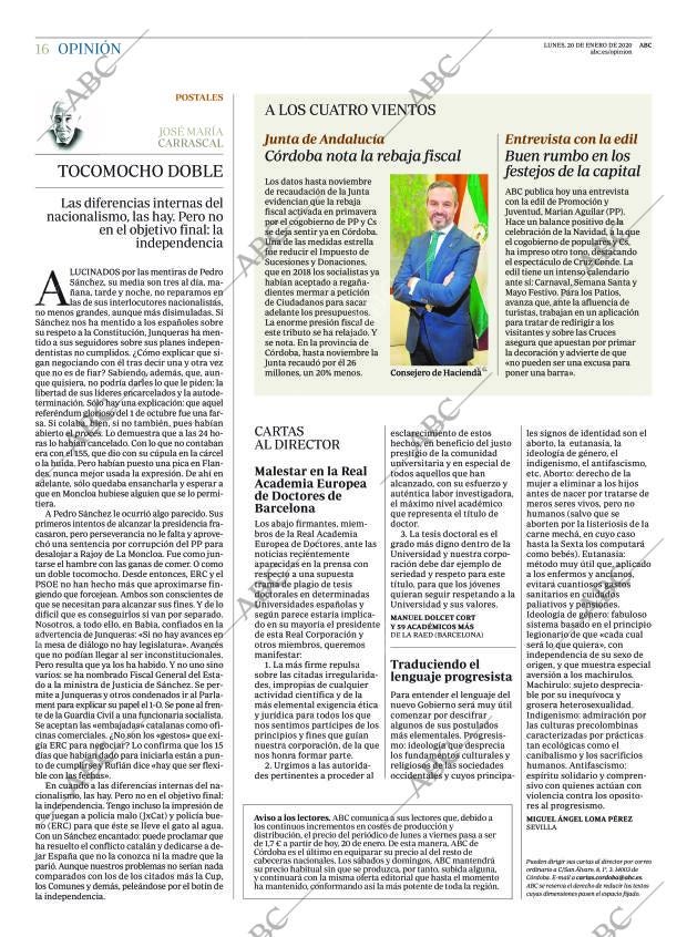 ABC CORDOBA 20-01-2020 página 16