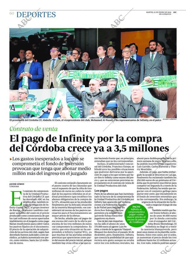 ABC CORDOBA 21-01-2020 página 60