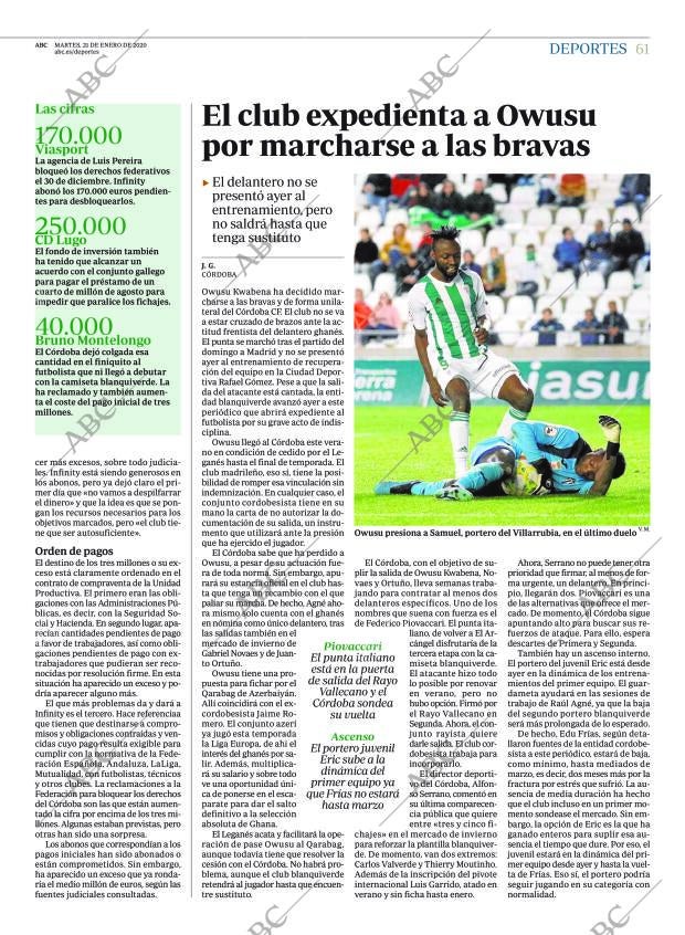 ABC CORDOBA 21-01-2020 página 61