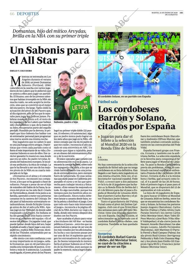 ABC CORDOBA 21-01-2020 página 66