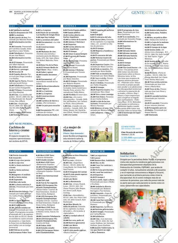 ABC CORDOBA 21-01-2020 página 71