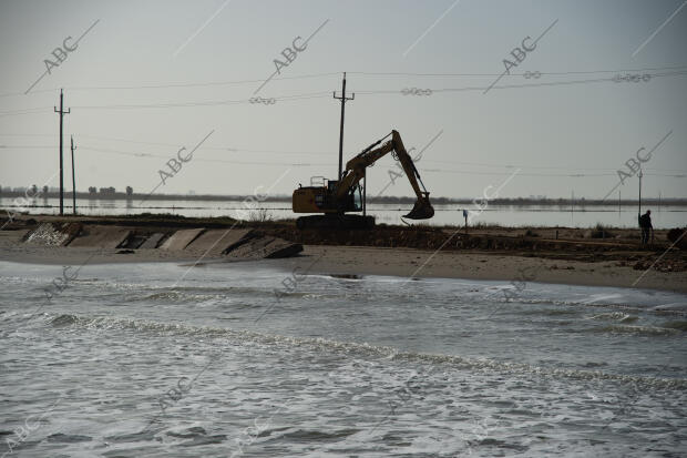 El delta del Ebro después del temporal Gloria