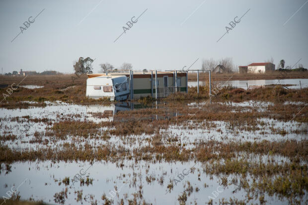 El delta del Ebro después del temporal Gloria