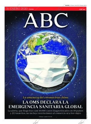 ABC MADRID 31-01-2020 página 1
