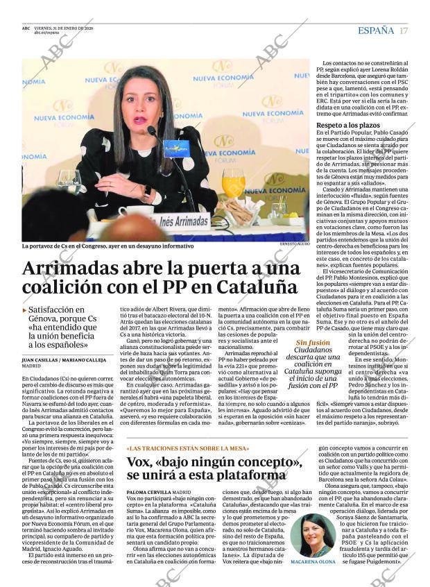 ABC MADRID 31-01-2020 página 17