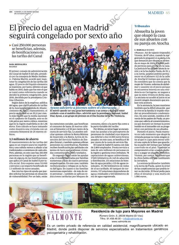 ABC MADRID 31-01-2020 página 85