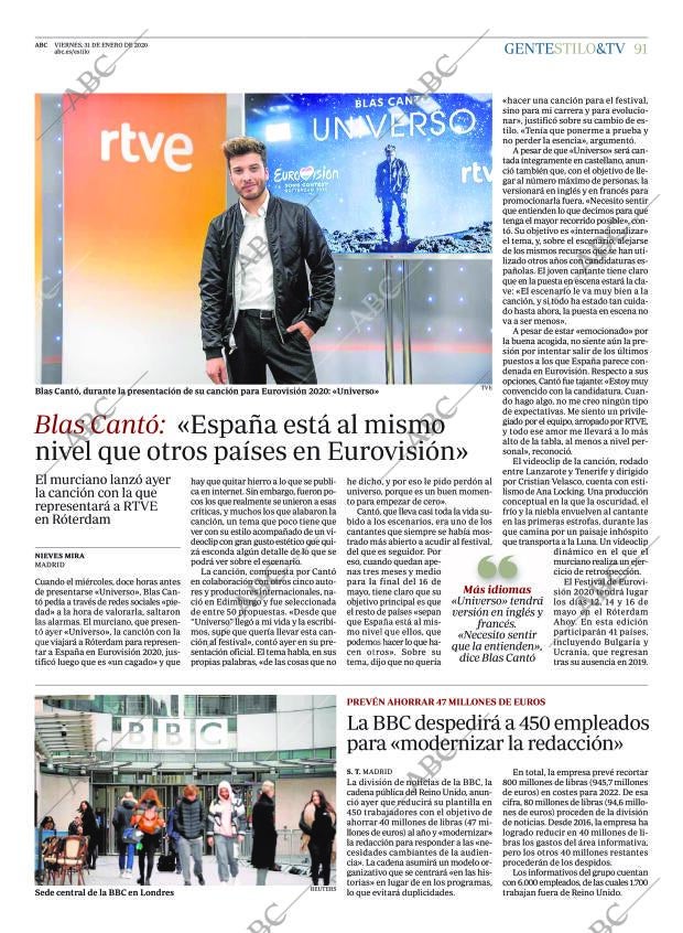 ABC MADRID 31-01-2020 página 91