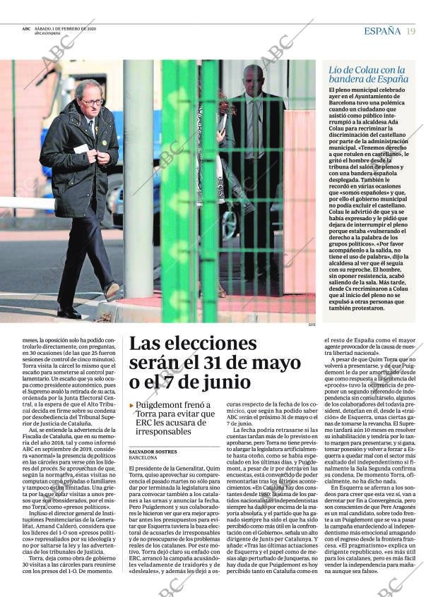 ABC MADRID 01-02-2020 página 19