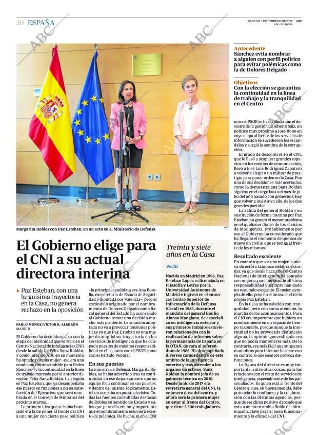 ABC MADRID 01-02-2020 página 20