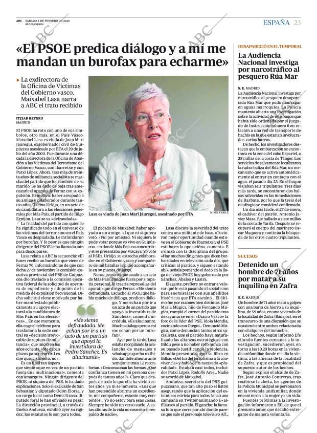 ABC MADRID 01-02-2020 página 23