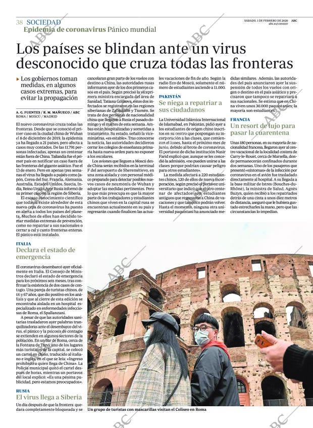 ABC MADRID 01-02-2020 página 38