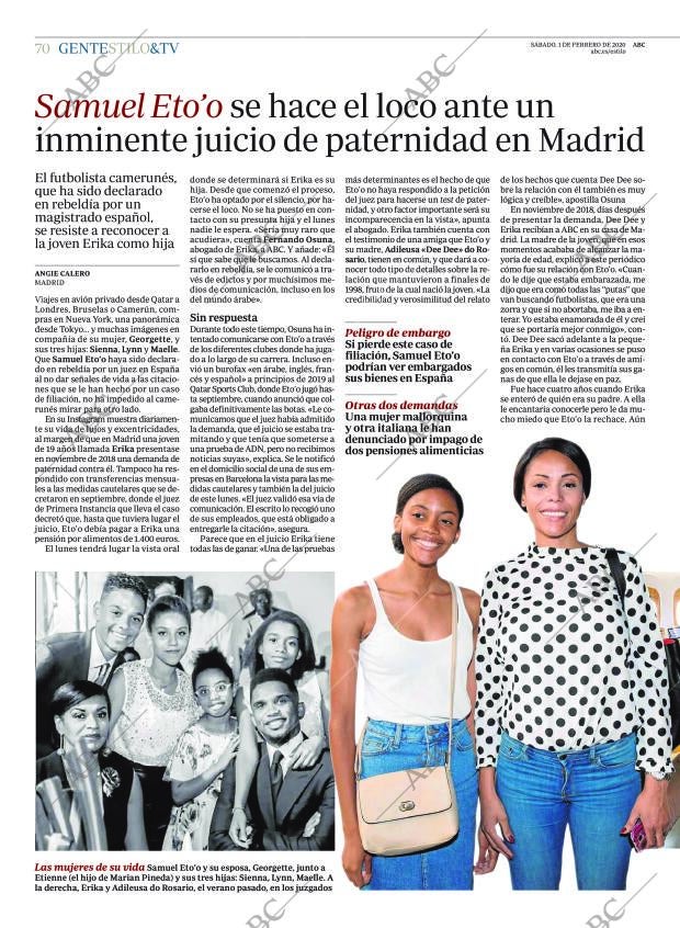 ABC MADRID 01-02-2020 página 70