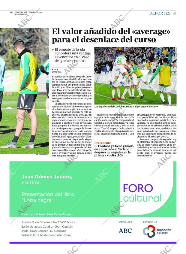 ABC CORDOBA 09-02-2020 página 81