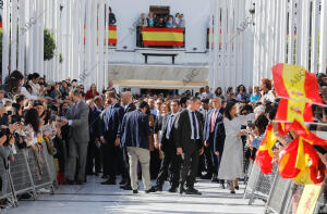 Visita de los Reyes de España a Almonte para inaugurar el congreso sobre el...