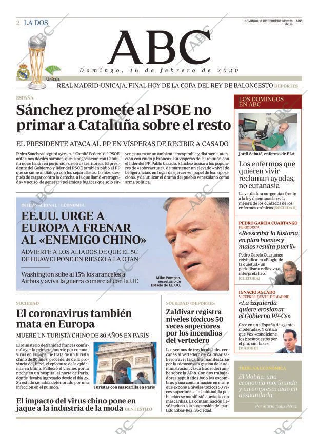 ABC MADRID 16-02-2020 página 2