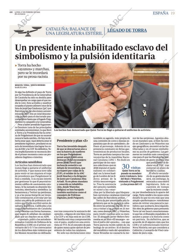 ABC MADRID 17-02-2020 página 19