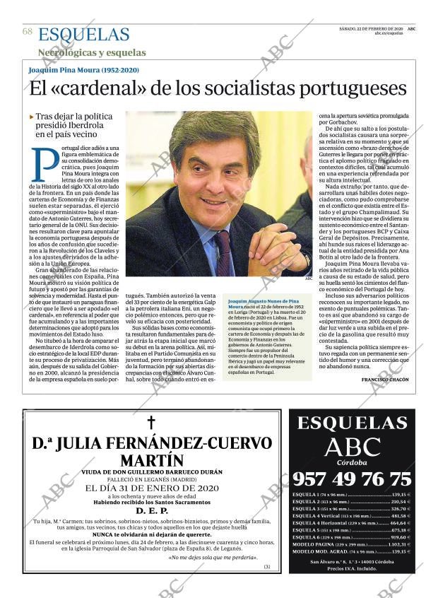 ABC CORDOBA 22-02-2020 página 68
