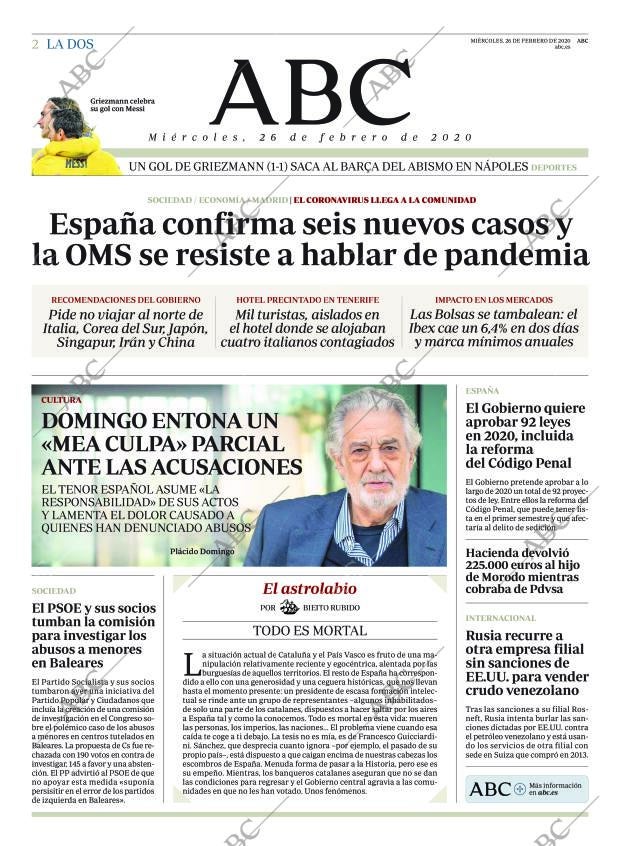 ABC MADRID 26-02-2020 página 2