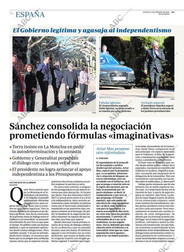 ABC MADRID 27-02-2020 página 16