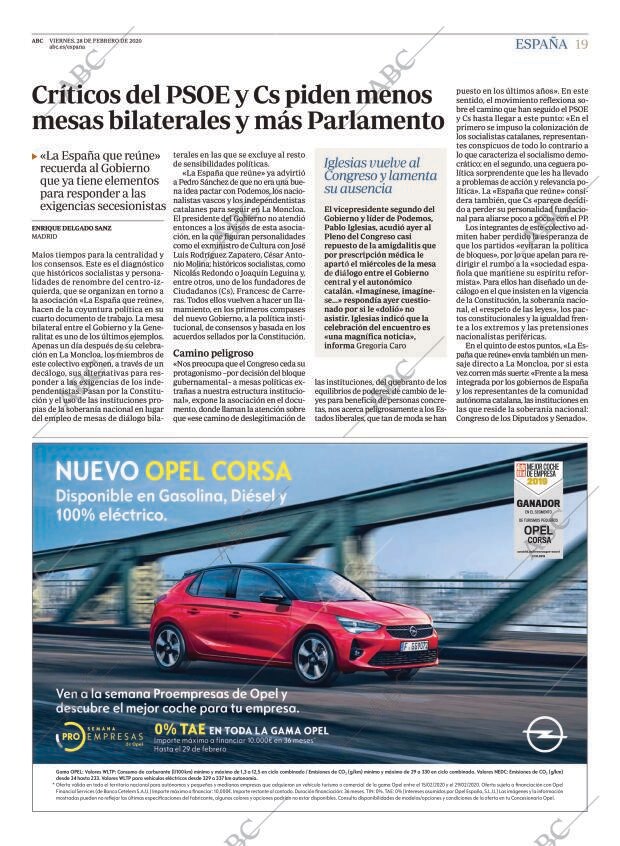ABC MADRID 28-02-2020 página 19