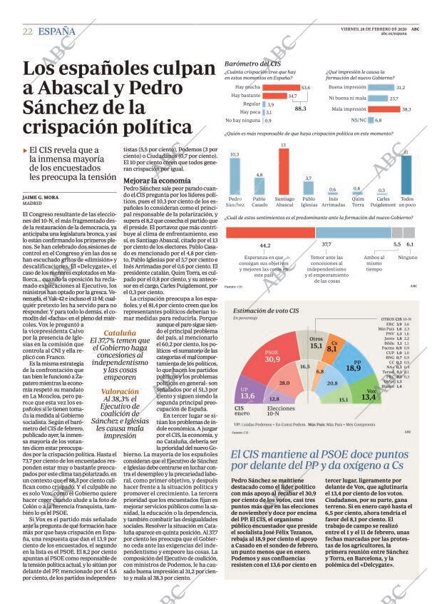 ABC MADRID 28-02-2020 página 22