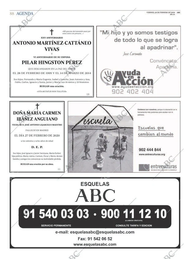 ABC MADRID 28-02-2020 página 88