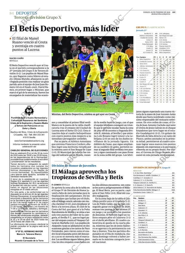 ABC SEVILLA 29-02-2020 página 84