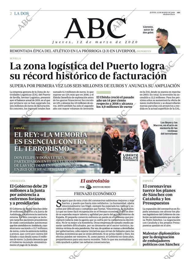 ABC SEVILLA 12-03-2020 página 2