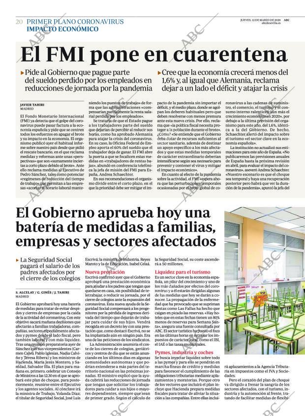 ABC SEVILLA 12-03-2020 página 20