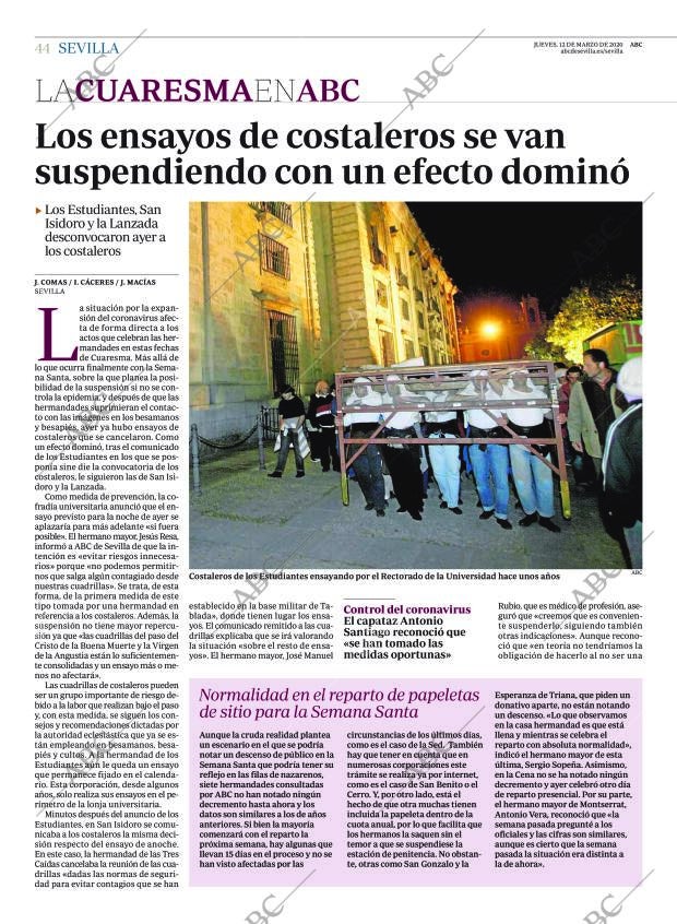 ABC SEVILLA 12-03-2020 página 44