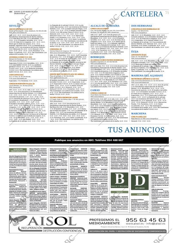 ABC SEVILLA 12-03-2020 página 71