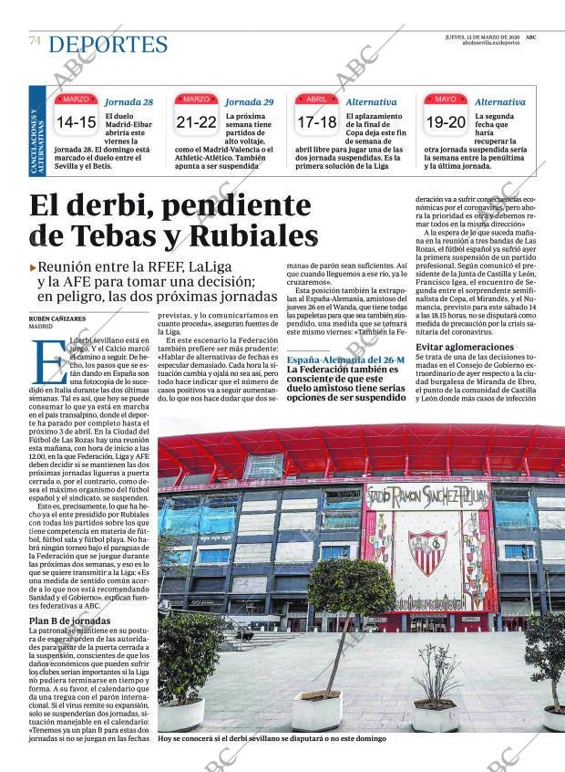 ABC SEVILLA 12-03-2020 página 74
