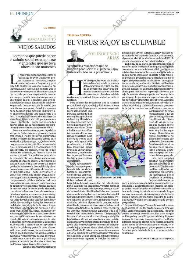 ABC SEVILLA 13-03-2020 página 16
