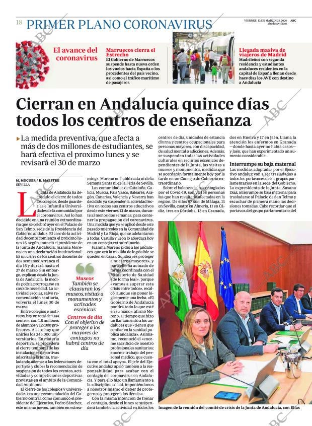 ABC SEVILLA 13-03-2020 página 18