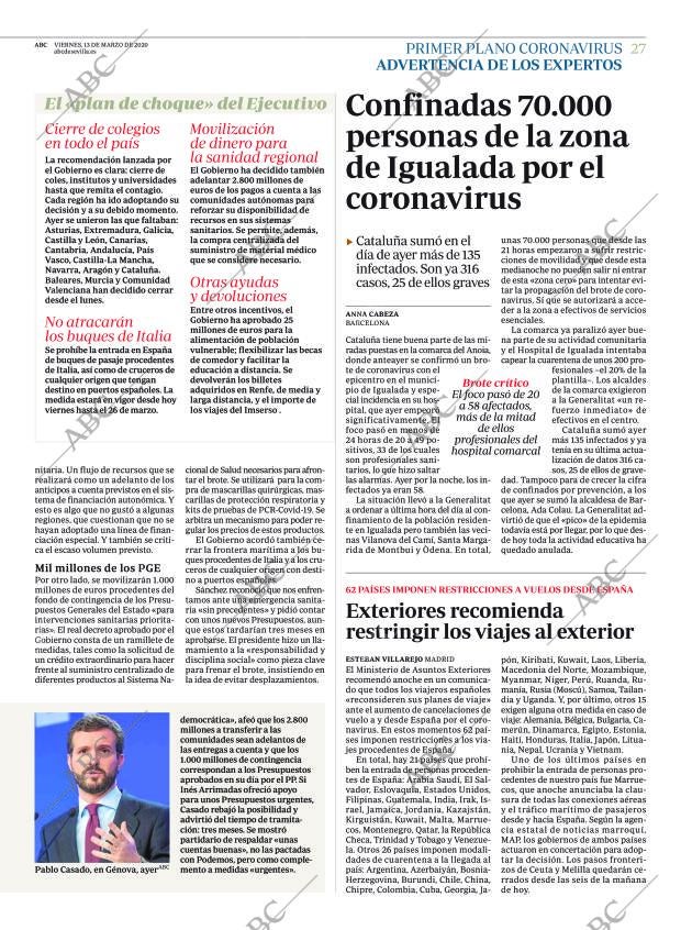 ABC SEVILLA 13-03-2020 página 27